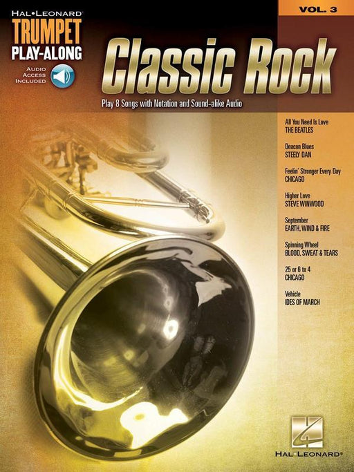 Classic Rock - Trumpet Play-Along Volume 3-Brass-Hal Leonard-Engadine Music