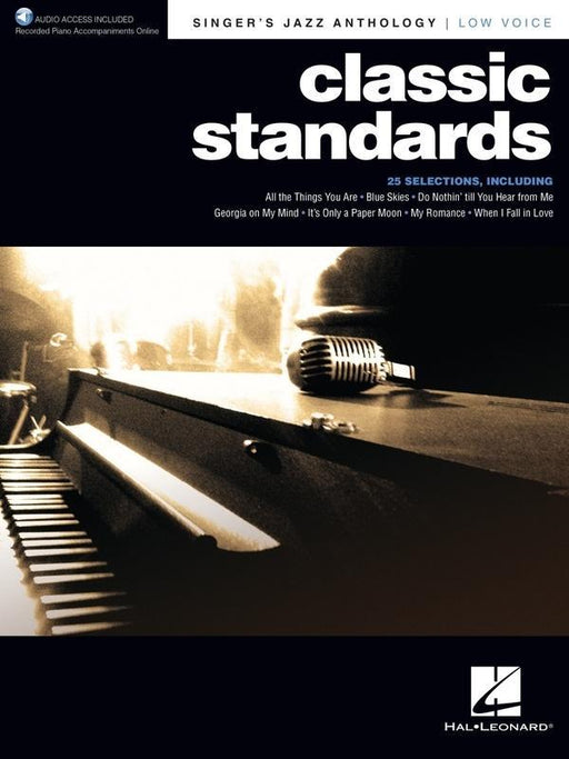 Classic Standards - Singer's Jazz Anthology Low Voice