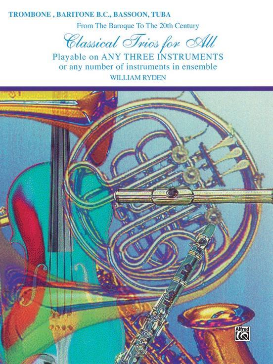 Classical Trios for All, Trombone/Baritone BC/Bassoon/Tuba-Trios-Alfred-Engadine Music