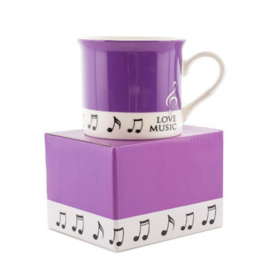 Colour Block Mug Purple-Homeware-Engadine Music-Engadine Music