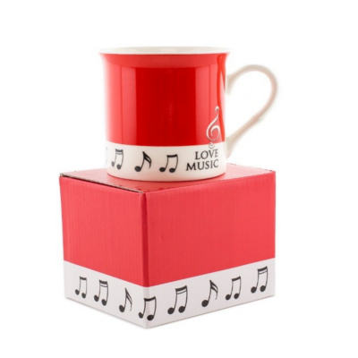 Colour Block Mug Red-Homeware-Engadine Music-Engadine Music