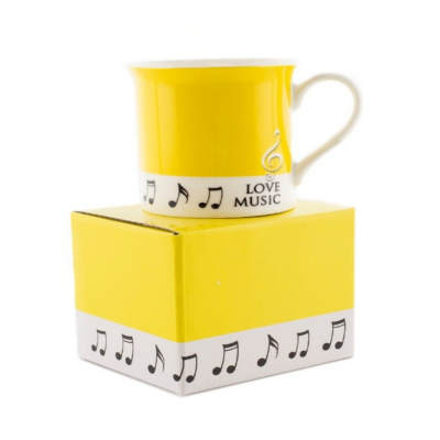 Colour Block Mug Yellow-Homeware-Engadine Music-Engadine Music