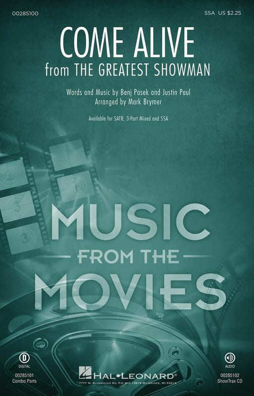 Come Alive from The Greatest Showman Choral-Choral-Hal Leonard-SSA-Engadine Music