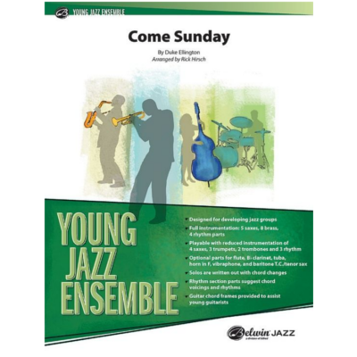 Come Sunday, Duke Ellington Arr. Rick Hirsch Stage Band Chart Grade 2-Stage Band chart-Alfred-Engadine Music