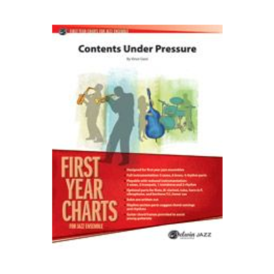 Contents Under Pressure, Vince Gassi Stage Band Chart Grade 1-Stage Band chart-Alfred-Engadine Music
