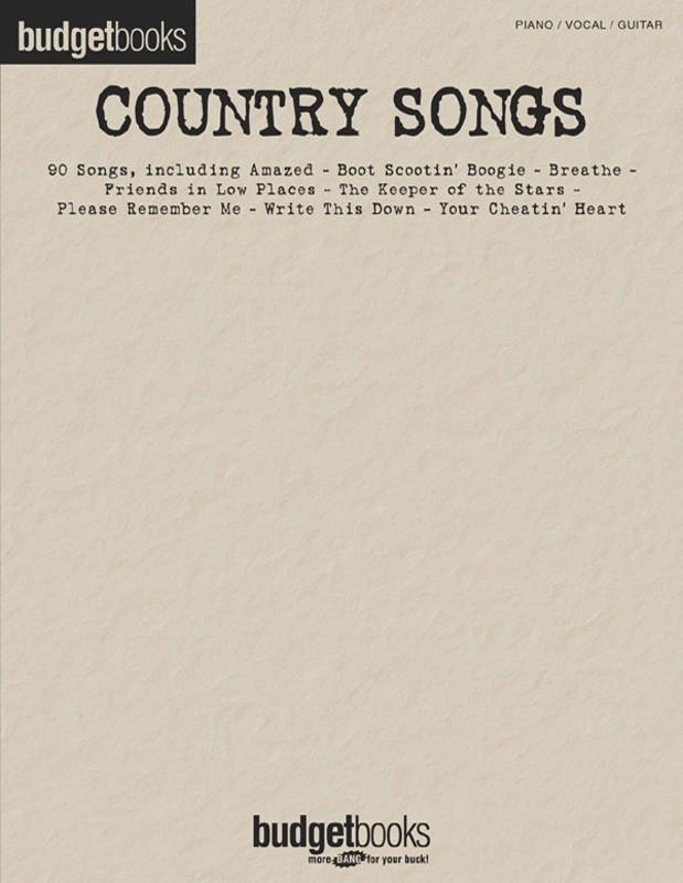 Country Songs, Piano Vocal & Guitar-Piano Vocal & Guitar-Hal Leonard-Engadine Music