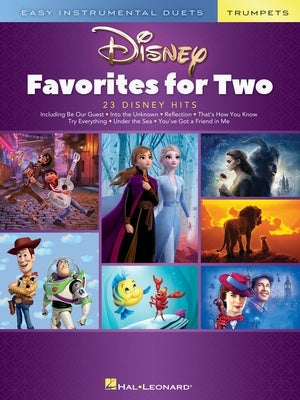 DISNEY FAVORITES FOR TWO FOR 2 TRUMPETS