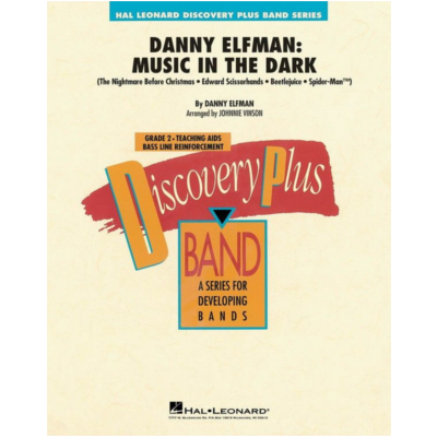 Danny Elfman: Music in the Dark Arr. Johnnie Vinson Concert Band Chart Grade 2-Concert Band Chart-Hal Leonard-Engadine Music