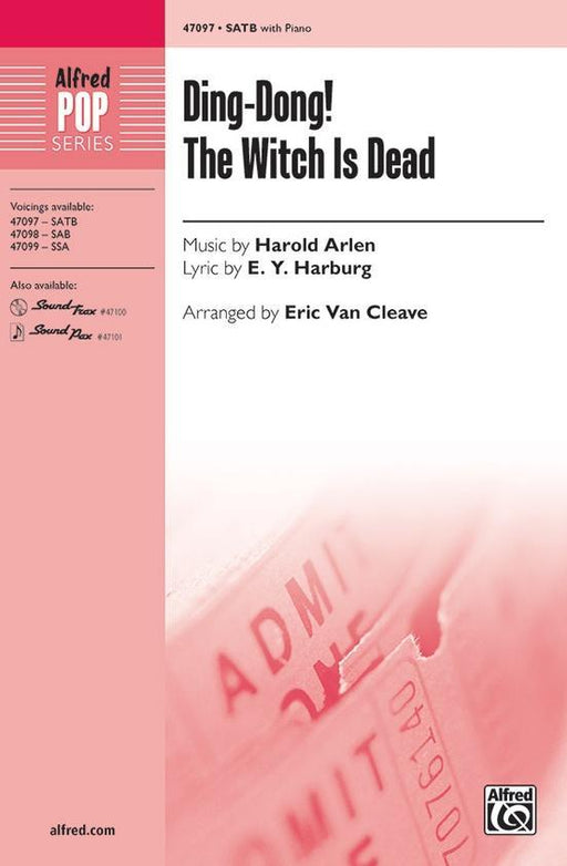 Ding-Dong! The Witch Is Dead, Harold Arlen Arr. Eric Van Cleave Choral-Choral-Alfred-SATB-Engadine Music