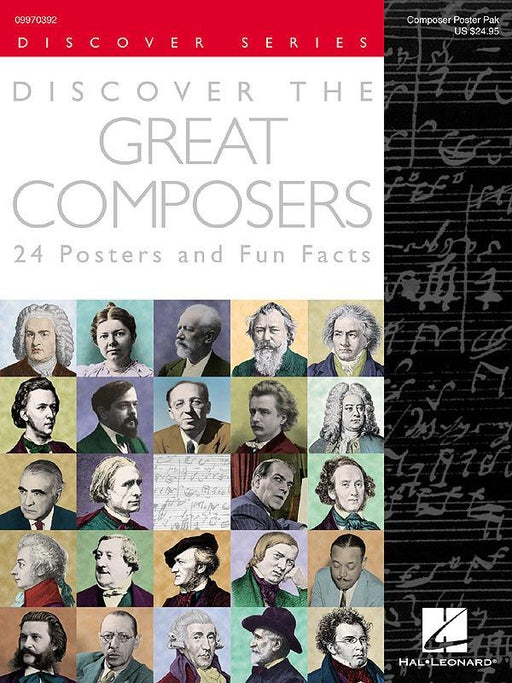 Discover the Great Composers (Set of 24 Posters)-Classroom Resources-Hal Leonard-Engadine Music
