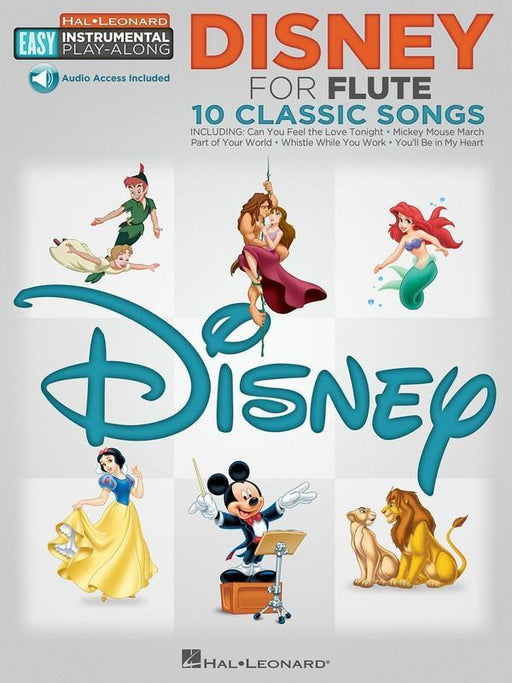 Disney Flute Easy Instrumental Play-Along-Woodwind-Hal Leonard-Engadine Music
