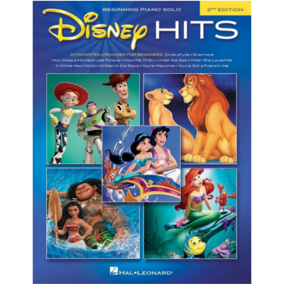 Disney Hits - 2nd Edition, Easy Piano with Lyrics-Piano & Keyboard-Hal Leonard-Engadine Music