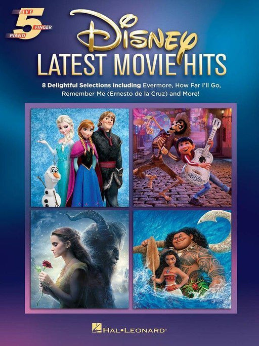 Disney Latest Movie Hits, 5 Finger Piano-Piano & Keyboard-Hal Leonard-Engadine Music