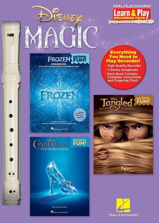Disney Magic - Learn & Play Recorder Pack-Woodwind-Hal Leonard-Engadine Music
