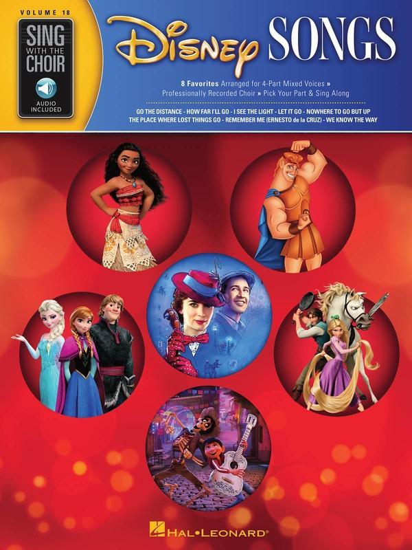 Disney Songs, Sing with the Choir Volume 18 SATB-Choral-Hal Leonard-Engadine Music