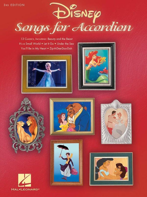 Disney Songs for Accordion - 3rd Edition-Guitar & Folk-Hal Leonard-Engadine Music