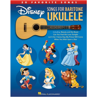 Disney Songs for Baritone Ukulele-Guitar & Folk-Hal Leonard-Engadine Music