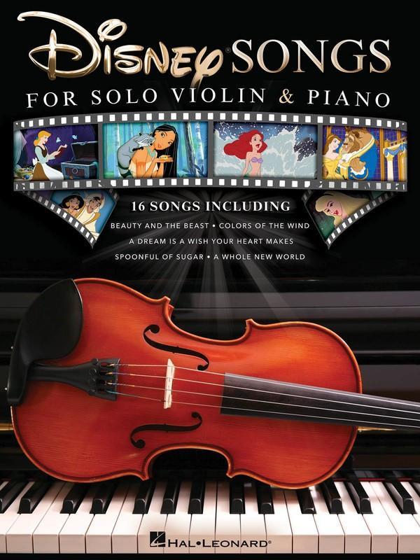 Disney Songs for Solo Violin & Piano-Strings-Hal Leonard-Engadine Music