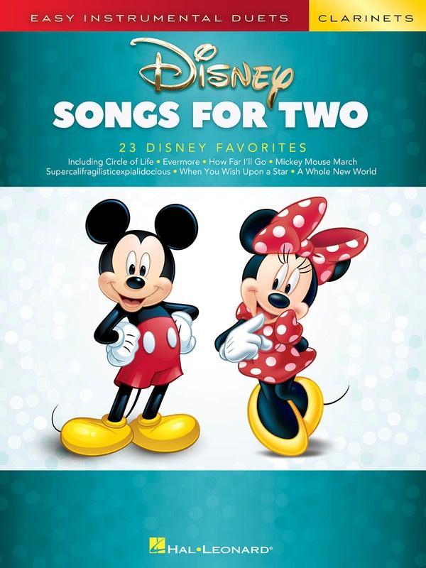 Disney Songs for Two Clarinets-Woodwind-Hal Leonard-Engadine Music