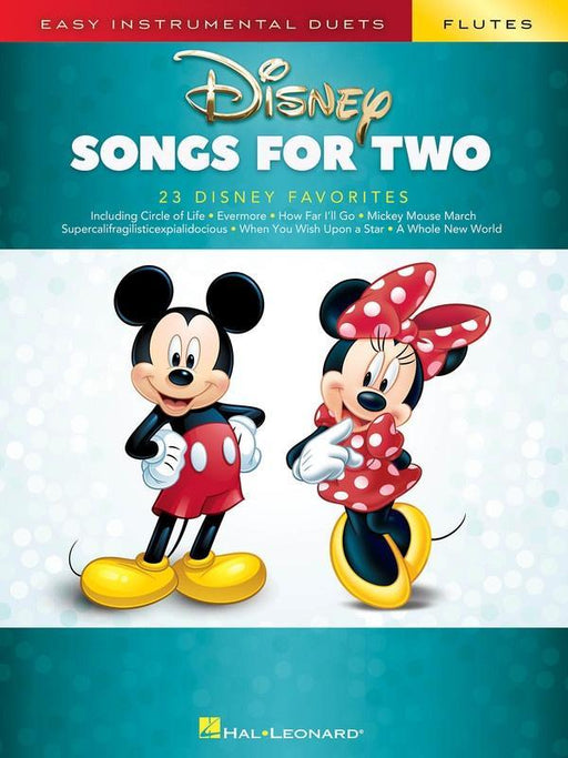 Disney Songs for Two Flutes-Woodwind-Hal Leonard-Engadine Music