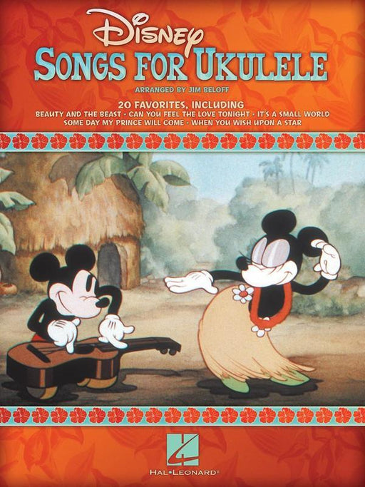 Disney Songs for Ukulele-Songbooks-Hal Leonard-Engadine Music
