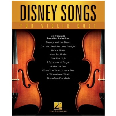 Disney Songs for Violin Duet-Strings-Hal Leonard-Engadine Music