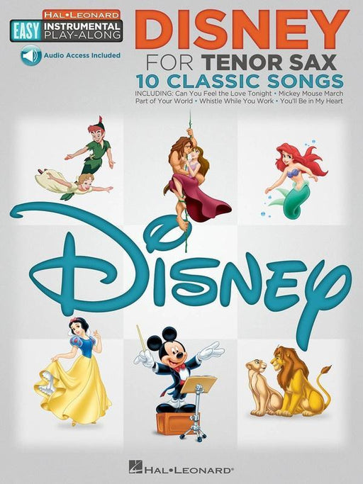Disney Tenor Sax Easy Instrumental Play-Along-Woodwind-Hal Leonard-Engadine Music
