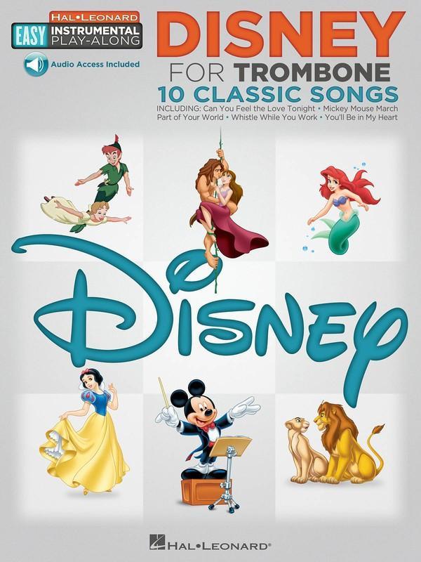 Disney Trombone Easy Instrumental Play-Along-Brass-Hal Leonard-Engadine Music