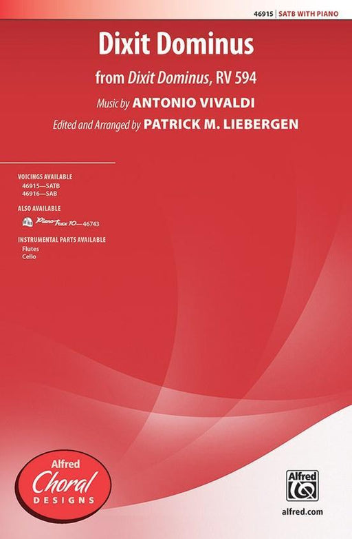 Dixit Dominus, Vivaldi Arr. Patrick M. Liebergen Choral-Choral-Alfred-SATB-Engadine Music
