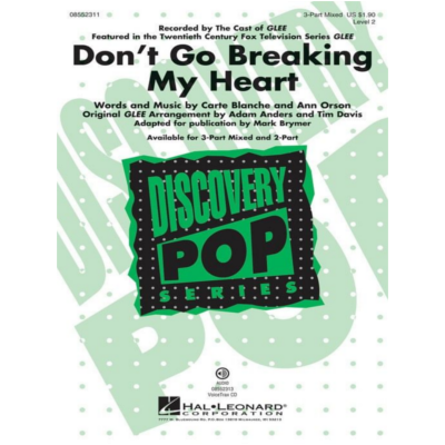 Don't Go Breaking My Heart, Elton John Arr. Mark Brymer Choral Voicetrax CD-Choral-Hal Leonard-Engadine Music