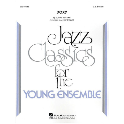 Doxy, Sonny Rollins Arr. Mark Taylor Stage Band Chart Grade 3-Stage Band chart-Hal Leonard-Engadine Music