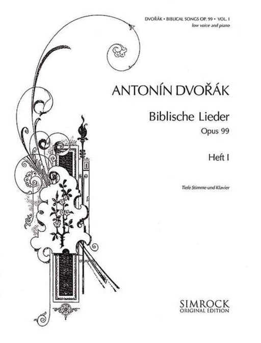 Dvorak - Biblical Songs Op. 99 Vol. 1, Low Voice-Vocal-Simrock-Engadine Music