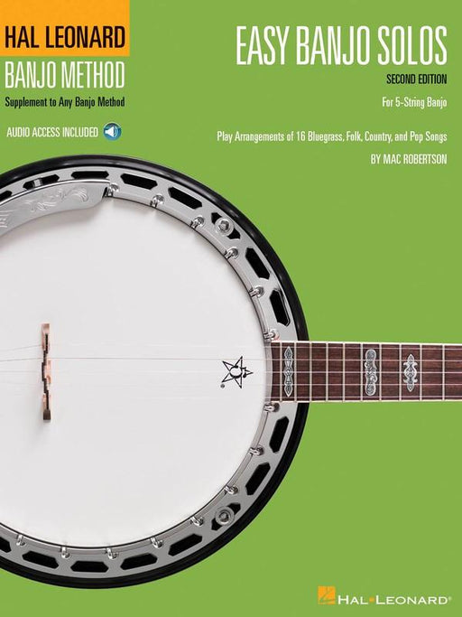 Easy Banjo Solos for 5-String Banjo - Second Edition-Guitar & Folk-Hal Leonard-Engadine Music