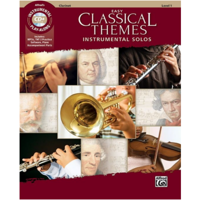 Easy Classical Themes Instrumental Solos - Clarinet-Woodwind-Alfred-Engadine Music