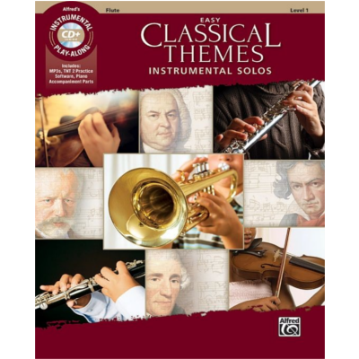 Easy Classical Themes Instrumental Solos - Flute-Woodwind-Alfred-Engadine Music