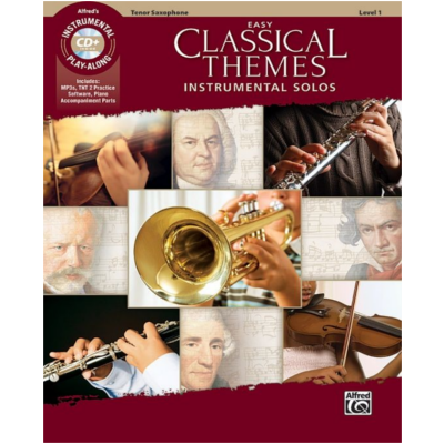 Easy Classical Themes Instrumental Solos - Tenor Saxophone-Woodwind-Alfred-Engadine Music