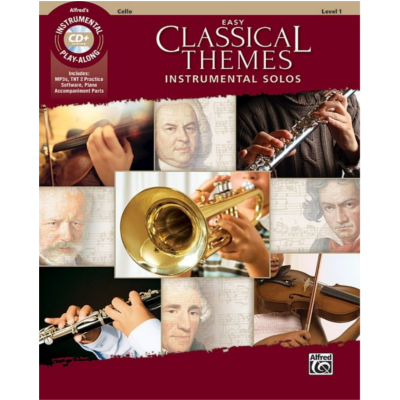 Easy Classical Themes Instrumental Solos for Strings - Cello-Strings-Alfred-Engadine Music