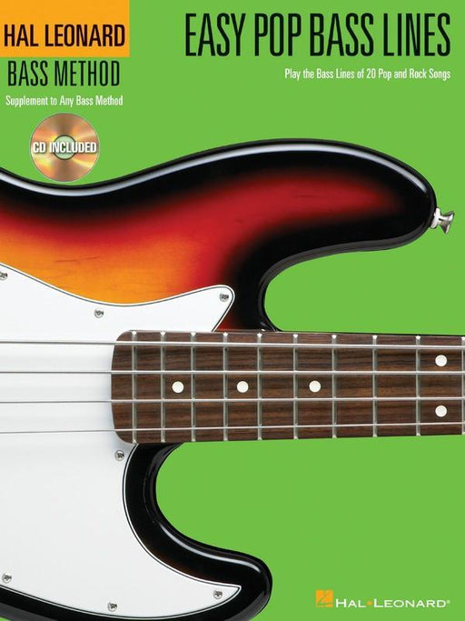 Easy Pop Bass Lines-Songbooks-Hal Leonard-Engadine Music