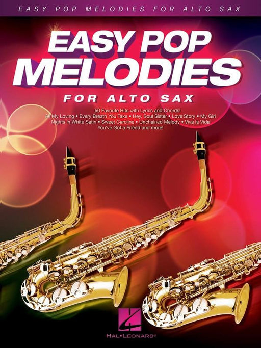 Easy Pop Melodies for Alto Sax-Woodwind-Hal Leonard-Engadine Music