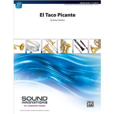 El Taco Picante, Robert Sheldon Concert Band Chart Grade 1.5-Concert Band Chart-Alfred-Engadine Music
