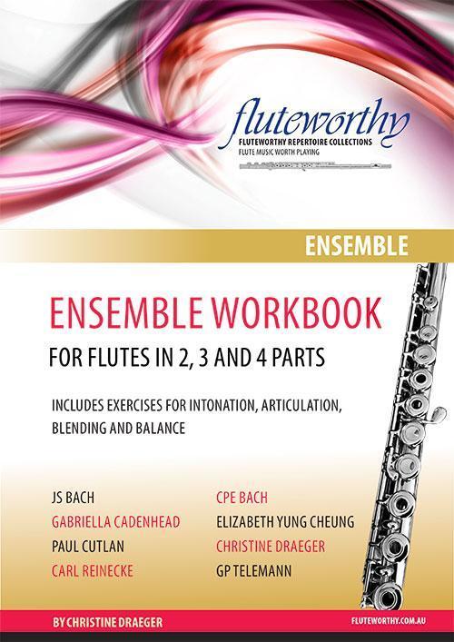 Ensemble Workbook for flutes in 2, 3 and 4 parts-Woodwind-Fluteworthy-Engadine Music