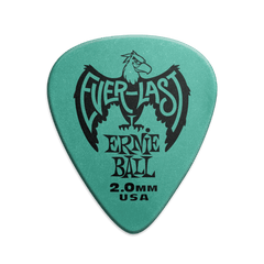 Ernie Ball 2.0mm Teal Everlast Picks (12 Pack)