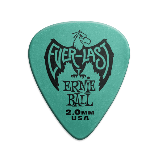 Ernie Ball 2.0mm Teal Everlast Picks (12 Pack)