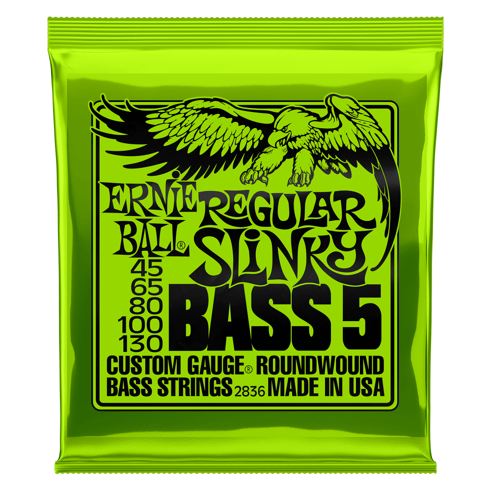 Ernie Ball Bass Guitar 5 String Set - Various Gauges