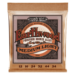 Ernie Ball Earthwood Medium Light Phosphor Bronze Acoustic Guitar Strings - 12-54 Gauge