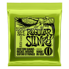 Ernie Ball Regular Slinky Nickel Wound Electric Guitar Strings - 10-46 Gauge