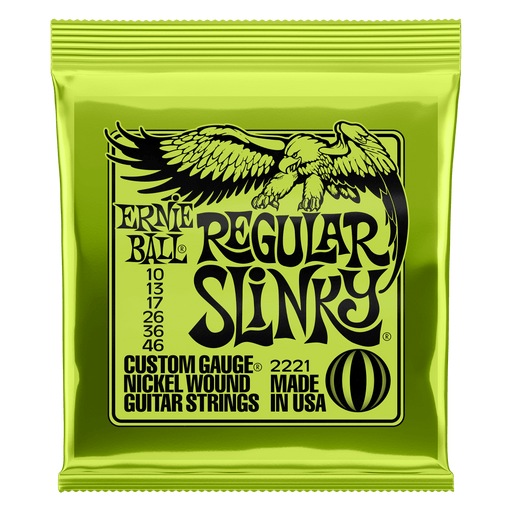 Ernie Ball Regular Slinky Nickel Wound Electric Guitar Strings - 10-46 Gauge