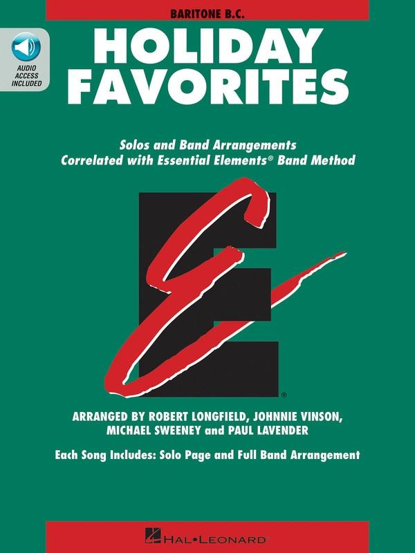 Essential Elements Holiday Favorites - Baritone BC-Concert Band Chart-Hal Leonard-Engadine Music