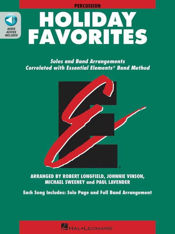Essential Elements Holiday Favorites - Percussion-Concert Band Chart-Hal Leonard-Engadine Music
