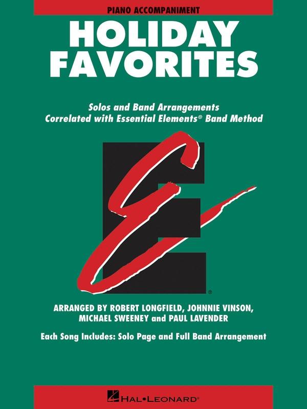Essential Elements Holiday Favorites - Piano Accompaniment-Concert Band Chart-Hal Leonard-Engadine Music